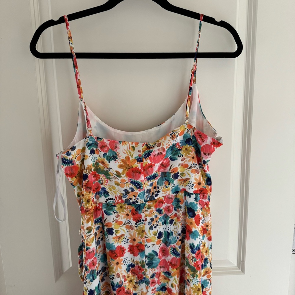 NWT Lovers + Friends Deja Sleeveless Midi Dress Bouquet Floral | L - Picture 6 of 9
